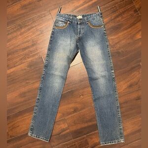 Vintage EA_72 Woman’s Jeans Embroidered Light Wash